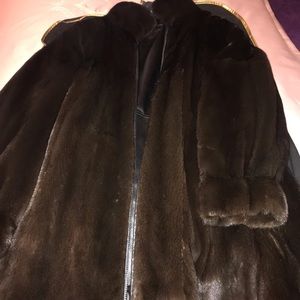 Reversible Mink and Leather Fur